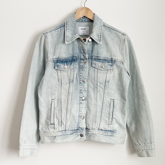 Old Navy light wash denim jacket Sz. M - Picture 3 of 11